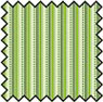Dollhouse Miniature Silk Fabric: Albert Stripe Green